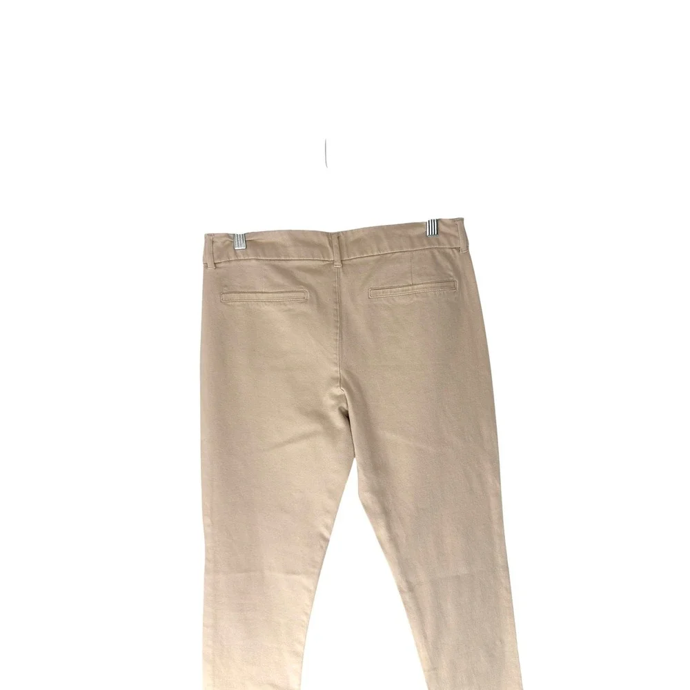 Old Navy Kahki Tan Career Office Straight‎ Leg Pixie Ankle Dress Pants Size 10
